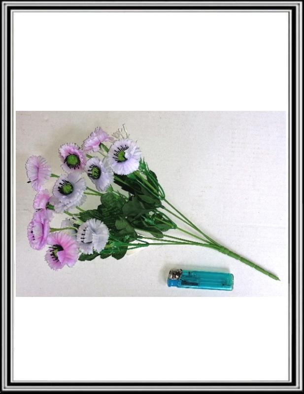 Kytica margaretiek 36 cm č XYS6202, K 2025 sv. ružovo fialové