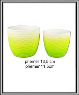 2 ks kvetináče - priemer 13,5 cm a priemer 11,5cm