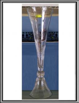 A Sklenená váza s guličkou 80 cm č.23-LA17-4093