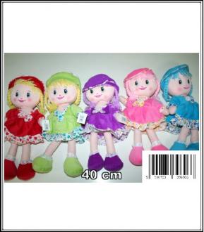Bábika PRITUĽANKA 40 cm (MIX farieb) č.0863B