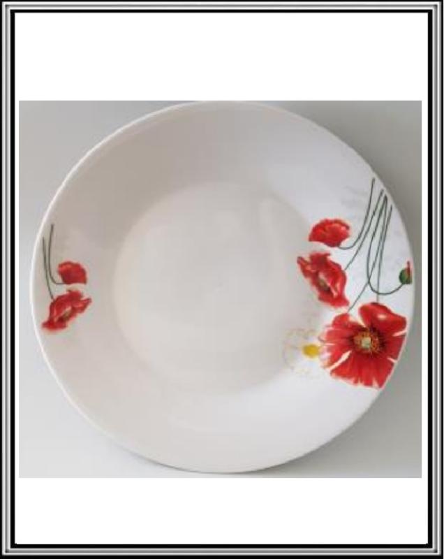 Maký - keramický tanier plytký  23 cm