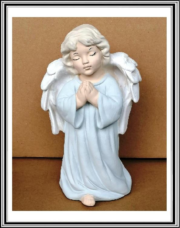 Keramický anjelik  č 119 Antony  sv. modrý