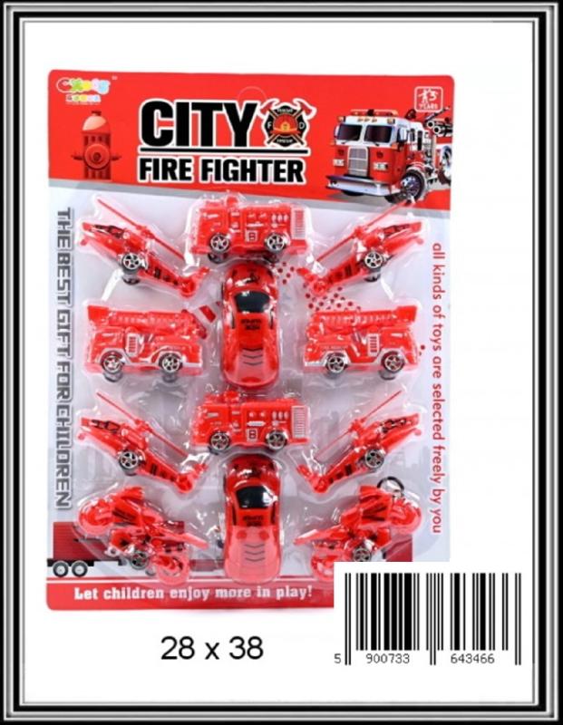 Sadá hasičských vozidiel a dopravných prostriedkov Blister B1927760,