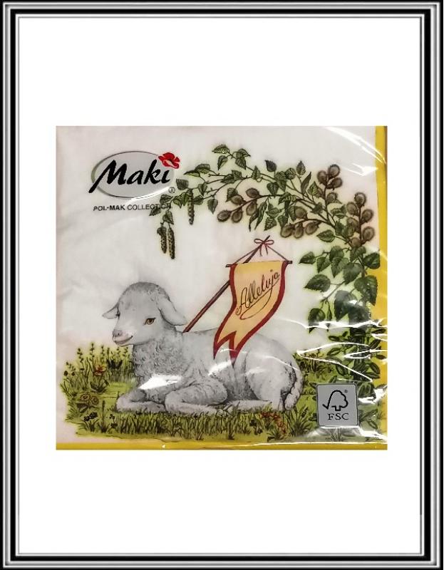 Servítky Veľkonočné 33 x33 cm K 053533 E