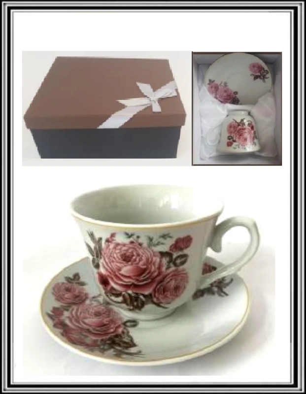 Keramická šálka s tanierikom FA-2321 250 ml