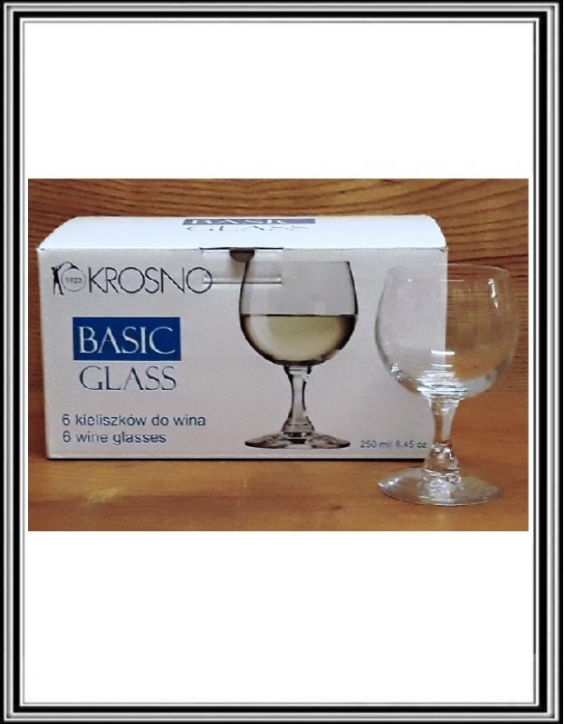 Sklenené poháre na víno biele - bacuľaté 250 ml  č 2300-0250
