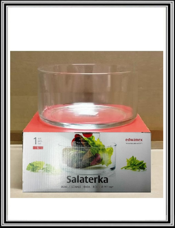 X Sklenená miska priemer 20 x 9 cm , 08-065