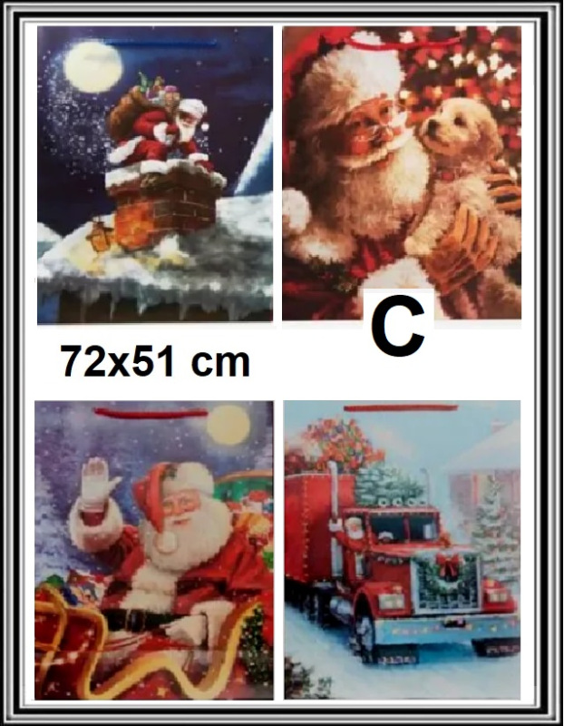 Vianočná darčeková taška OBOR51x72x18 cmč 0764PC