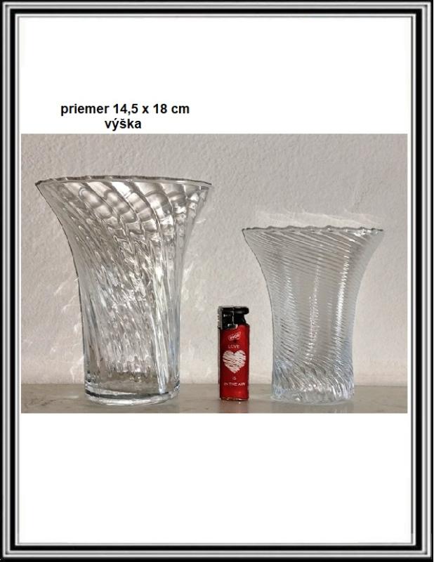 Sklenená váza  priemeru 14,5 x 18,5 cm  LA17-6188-A00