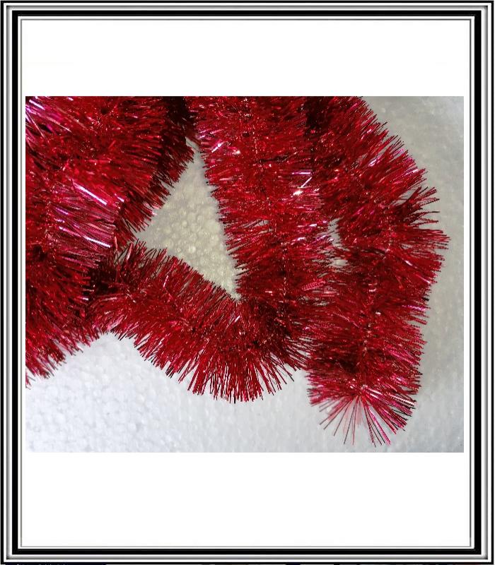 Vianočná reťaz 5 cm x 1,8 m ,K  červená