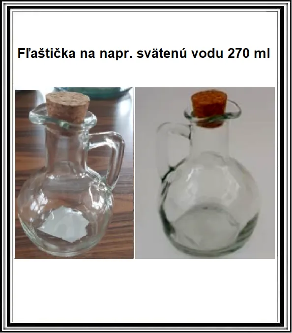 Sklenená fľaštička  270 ml v - 12 cm 51849 ,