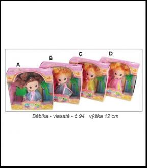 Bábika - vlasatá - č.94 výška 12 cm