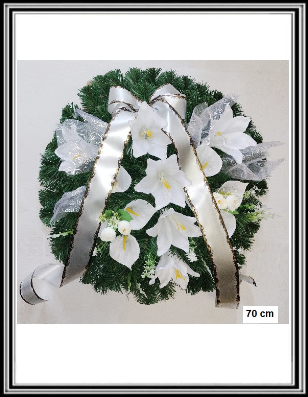 Umelý veniec 70 cm č 112