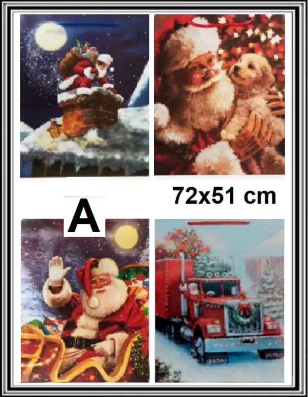Vianočná darčeková taška 51x72x18 cmč 0764P A