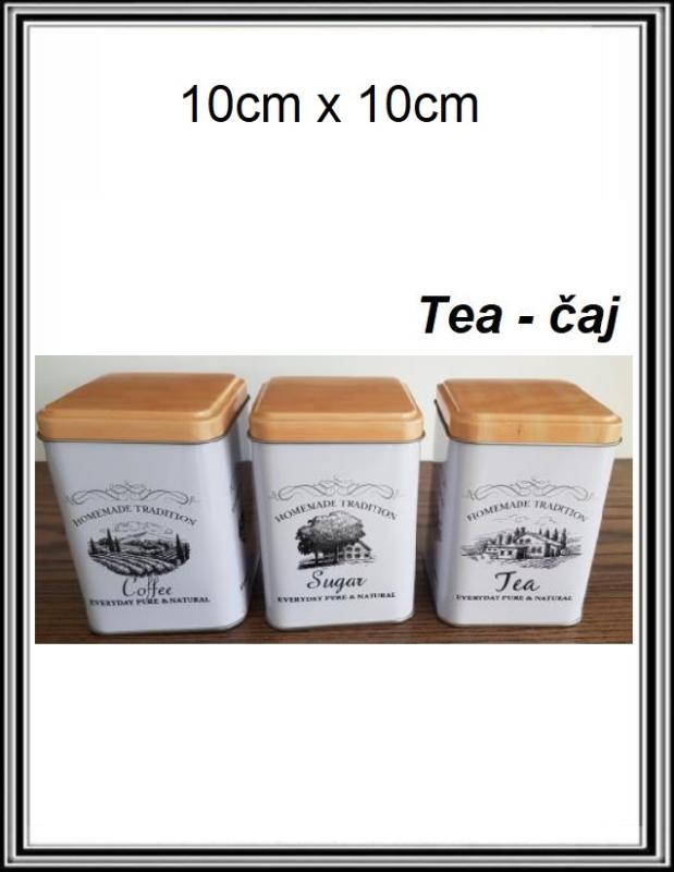 Nádoba  na potraviny 10x10 cm  - Tea - čaj