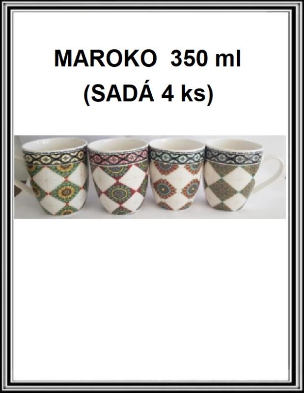 Keramický hrnček MAROKO350 ml - (SADÁ 4 ks)