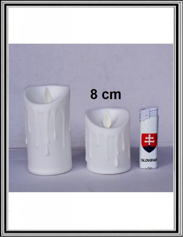 Sviečka na baterky 8 cm (bez bateriek AAA - blikajúca) K 148561