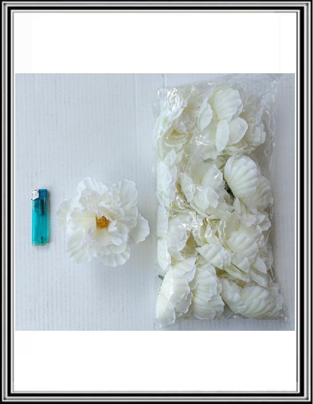 Hlavička kvetu 11 cm č 521233 krémová
