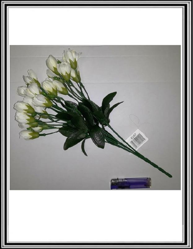 Kytica 26 cm s 21 hlavkami č EV 67 biela
