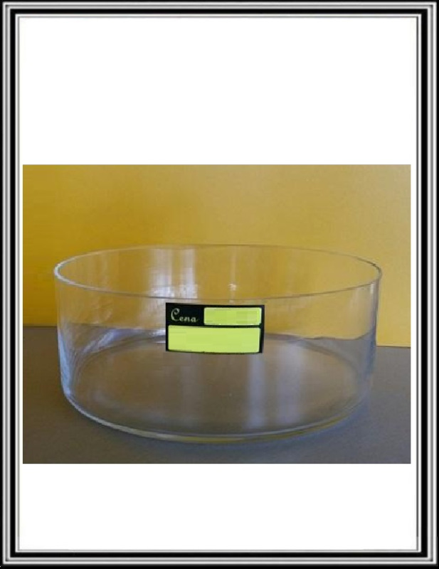 X Sklenená miska priemeru 20 x 9 cmE 065