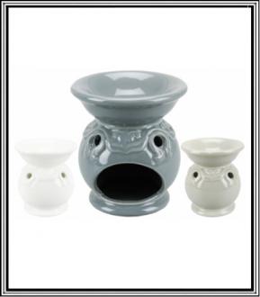 Keramická aroma lampa 10,5 cm č ZZ7430-11