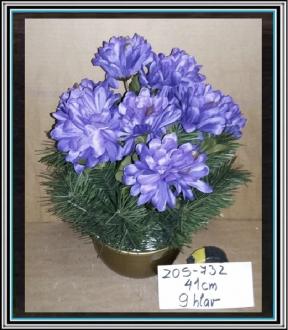 Chryzantéma v 19 cm m.9 hlav 45 cm čZ-732 Fialová