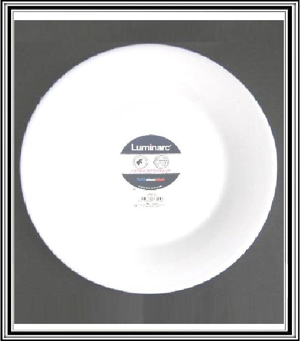 Sklenený tanier Luminar plytký priemer  28,5 cm , DU-0081