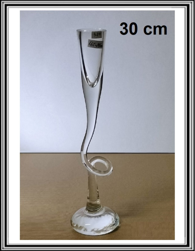 Sklenený svietnik č.329, v - 29,5 cm