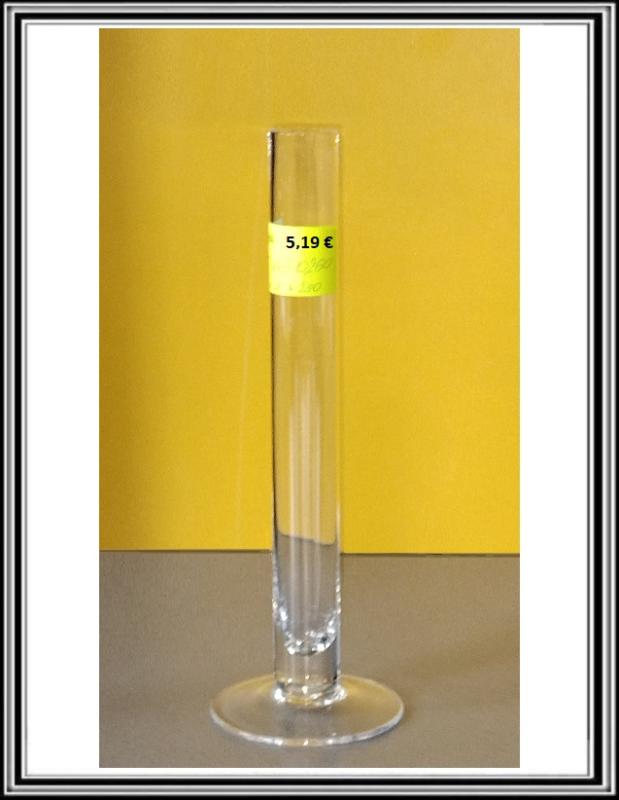 Sklenená váza - svietnik 25 cm D145-0250