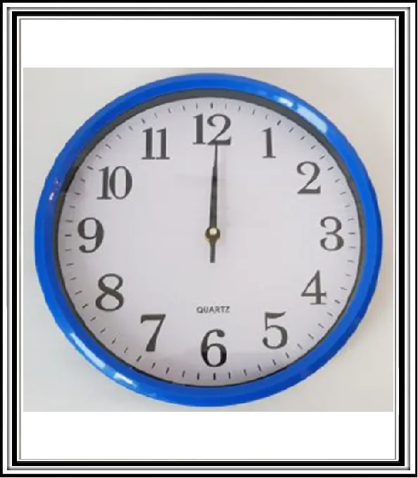 Hodiny na stenu 28 cm č.42304 - Modré