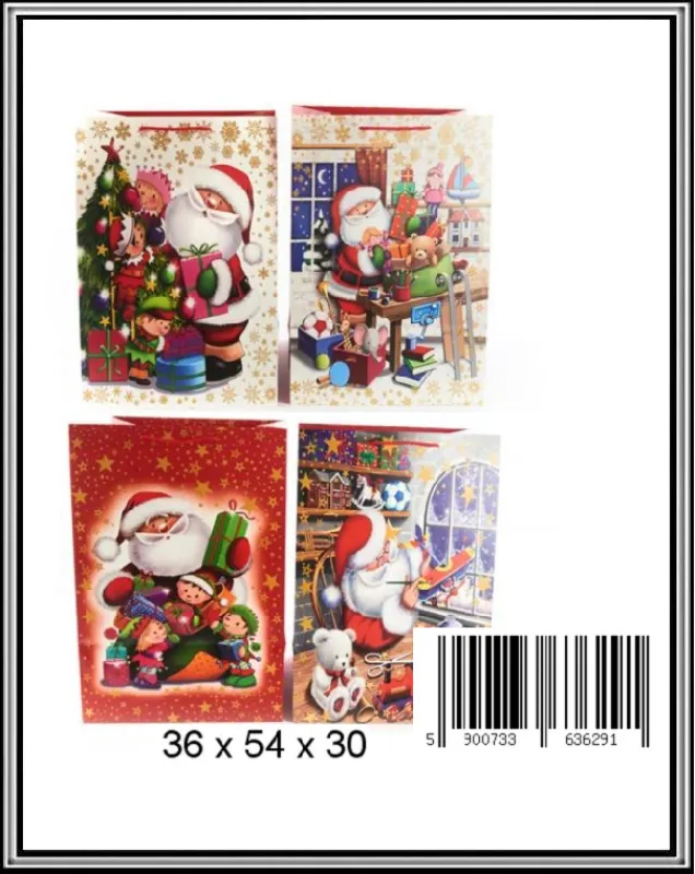Vianočná darčeková taška 54x36x30 cm  č 0710F