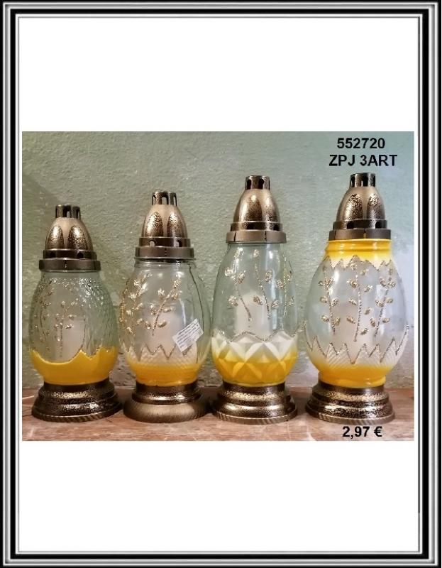 Sklenený Veľkonočný kahanec žltý K 552720, ZPJN 3 ART