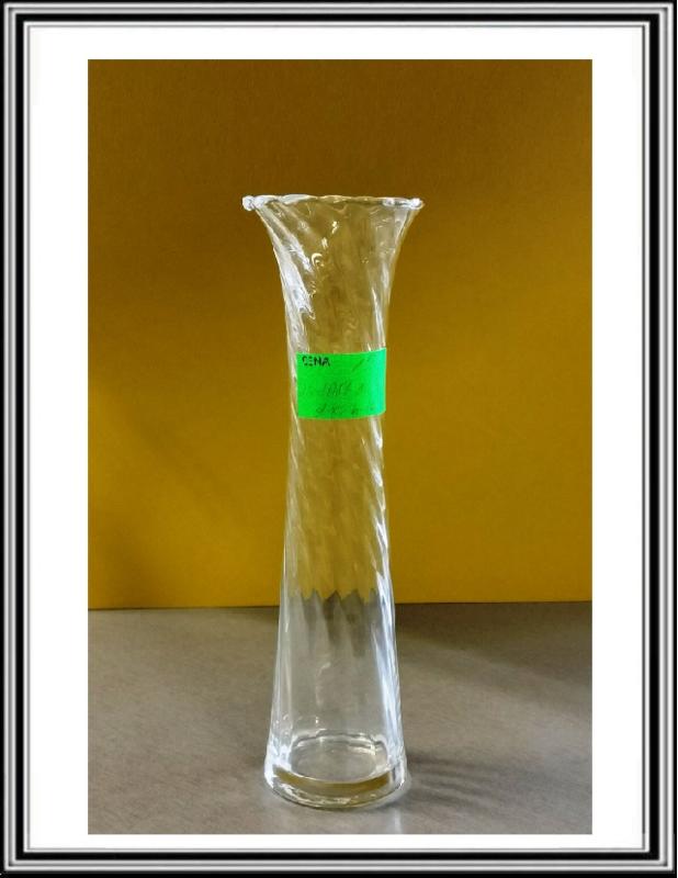 Sklenená váza číra 26,5 cm, priemeru 8 cm 23-LA1717-10707