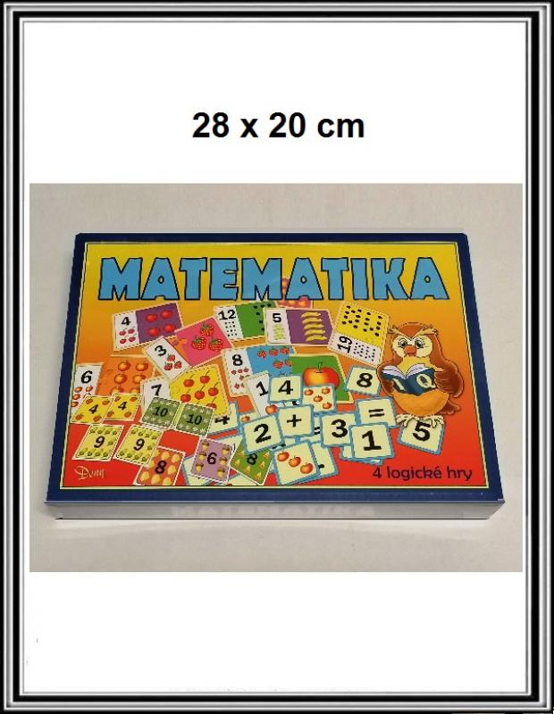 Hra Matematika - môžu sa hrať až 4 spoločenské hry