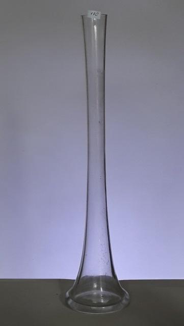 Sklenená váza č 170 , číra 58 cm