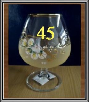 Výročný pohár 45 Krémový