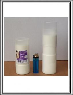 Sviečka SANTO 4 dňová VYŤAHOVACIA č1 ,pr.5,5 v-13,8 až 19,5 cm.