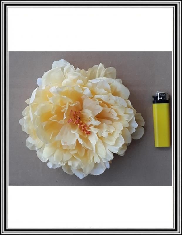 Hlavička kvetu PIVONIA 19 cm - K 681369 sv. žltá