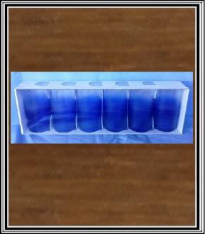 Sklenené poháre  250 ml piesok na vodu tmavo modré - cobalt