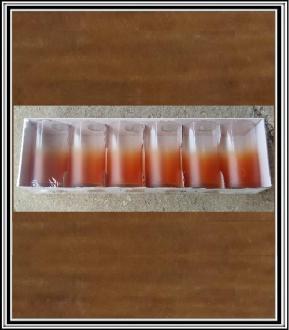 Sklenené poháre na vodu 6 ks 250 ml - oranž