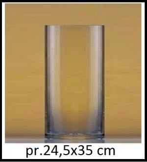 Sklenená váza 24,5x35 cm, č.LA17-3114