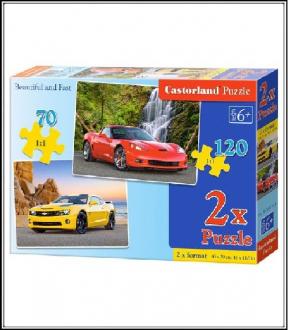 Puzzle 120 ks 2x č.B-021024 Krásne a rýchle
