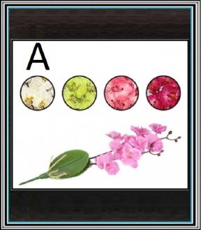 Orchidea 44cm č 002 biela
