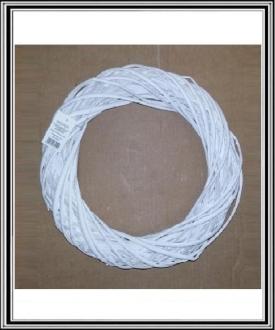 Ratan - Viklinový biely prútený venček 25 cm č.770025