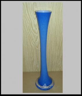Skl. váza rúra 40 cm - sv.modrá