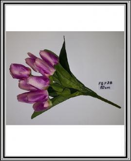 Kytica z tulipanov 50 cm 9 hláv č. FGF28 -bielo ružovo fialová