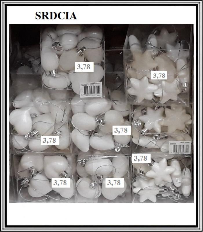 Sadá 15 ks 4,2x5 cm bielých srdiečok č 235590