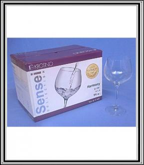 Sklenené poháre na víno 570 ml - 6 ks Sensei