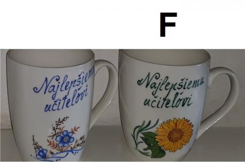 AA Keramický hrnček - Najlepšiemu učiteľovi - ľudový motív F
