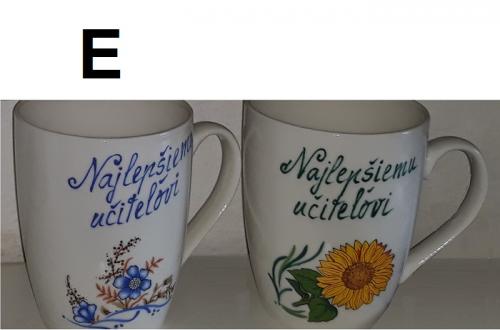 AA Keramický hrnček - Najlepšiemu učiteľovi - ľudový motív E